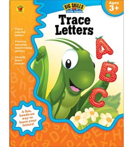 trace letters handwriting workbook, alphabet and basic vocabulary activity book for kindergarten and preschool learning (big skills for little hands®)