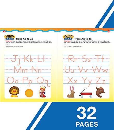 Trace Letters Handwriting Workbook, Alphabet and Basic Vocabulary Activity Book for Kindergarten and Preschool Learning (Big Skills for Little Hands®)