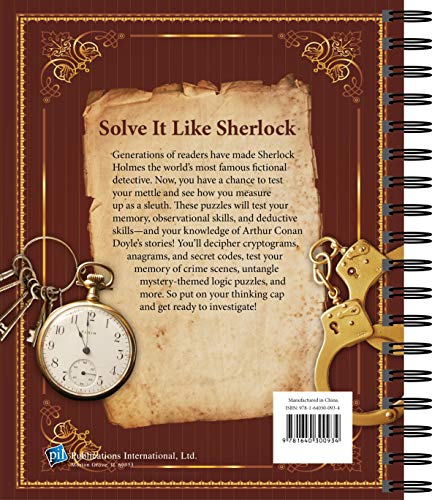 Brain Games - Sherlock Holmes Puzzles (#1): Over 100 Cerebral Challenges Inspired by the World's Greatest Detective! (Volume 1)