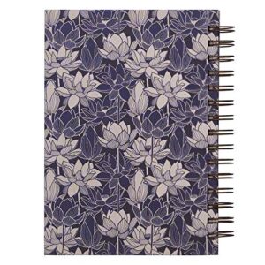 Journal Wirebound Navy Floral Trust in the Lord