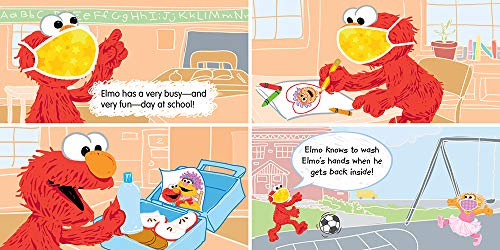 Heroes Wear Masks: Elmo's Super Adventure (a return back to school mask book for kids) (Sesame Street Scribbles)