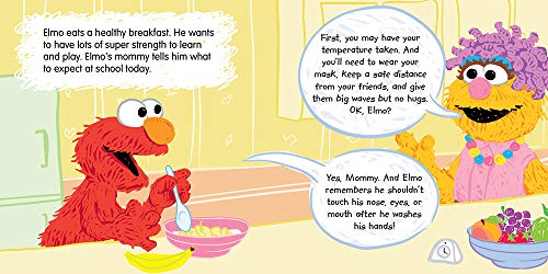 Heroes Wear Masks: Elmo's Super Adventure (a return back to school mask book for kids) (Sesame Street Scribbles)