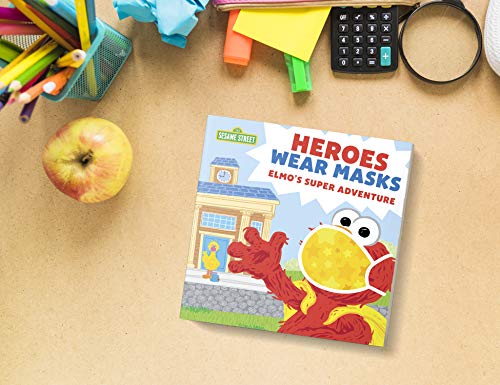 Heroes Wear Masks: Elmo's Super Adventure (a return back to school mask book for kids) (Sesame Street Scribbles)