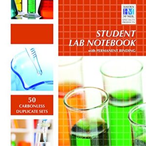 Student Lab Notebook: 100 Top Bound Carbonless Duplicate Sets