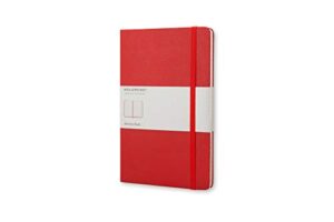 moleskine pro address book, hard cover, pocket (3.5" x 5.5") address book, scarlet red