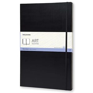 moleskine art sketchbook, hard cover, a3 (11.75" x 16.5") plain/blank, black, 96 pages