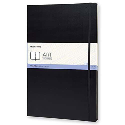 Moleskine Art Sketchbook, Hard Cover, A3 (11.75" x 16.5") Plain/Blank, Black, 96 Pages