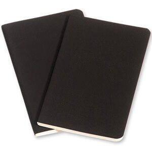 Moleskine Volant Journal, Soft Cover, XS (2.5" x 4") Ruled/Lined, Black, 56 Pages (Set of 2)