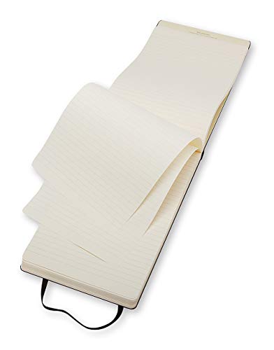 Moleskine Classic Notebook, Hard Cover, Large (5" x 8.25") Ruled/Lined, Black, 240 Pages