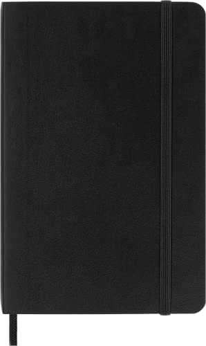 Moleskine Classic Notebook, Soft Cover, Pocket (3.5" x 5.5") Squared/Grid, Black, 192 Pages