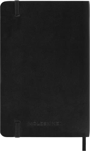 Moleskine Classic Notebook, Soft Cover, Pocket (3.5" x 5.5") Plain/Blank, Black, 192 Pages