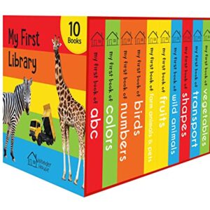 My First Library : Boxset of 10 Board Books for Kids