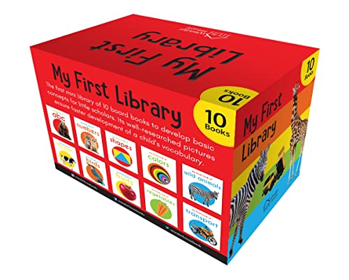 My First Library : Boxset of 10 Board Books for Kids