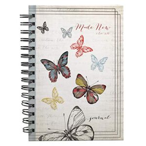 spiralbound journal butterflies 2 cor 5:17 lg