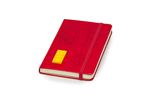 Moleskine Limited Edition Lego Notebook, Hard Cover, Pocket (3.5" x 5.5") Ruled/Lined, Scarlet Red, 192 Pages