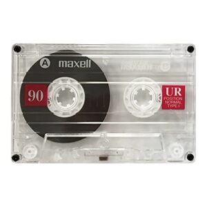 Maxell – 108527, Blank Audio Recording Cassette Tapes - Protective Cases, Low Noise & 90 Min Total Length (45 Min Per Side) - Ideal for Music, Voice Recordings & Portable Use - One Color, One Size