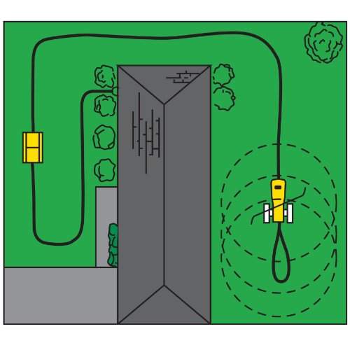 Nelson Traveling Sprinkler RainTrain 13,500 Square Feet Yellow (818653-1003)