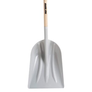 True Temper 1680100 Shovel with Wood Handle Poly Scoop