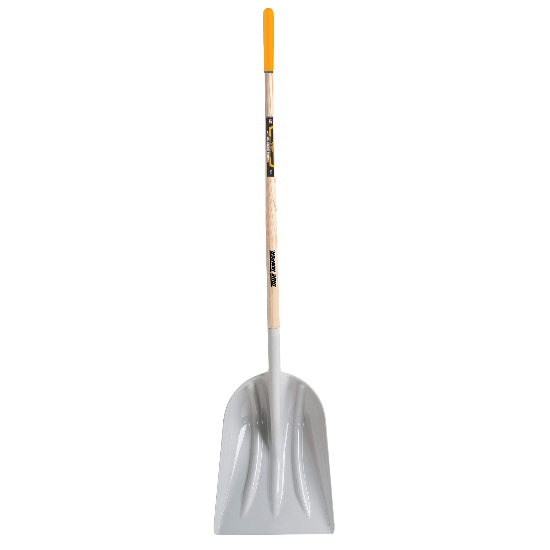 True Temper 1680100 Shovel with Wood Handle Poly Scoop