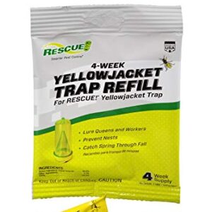 RESCUE! Yellowjacket Attractant Reusable Yellowjacket Traps – 4 Week Supply