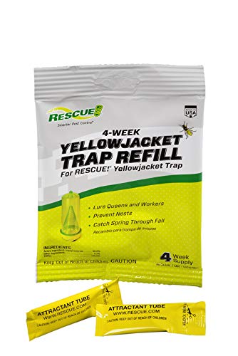 RESCUE! Yellowjacket Attractant Reusable Yellowjacket Traps – 4 Week Supply