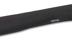Belkin WaveRest Keyboard Wrist Support - Gel Wrist Pad - Desk Pad - Keyboard Wrist Rest - Wrist Pad For Keyboard - Keyboard Pad With Wrist Support - Ergonomic Computer Pad - Black