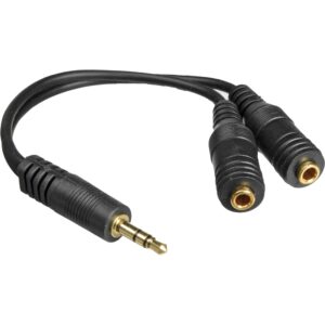 belkin f8v234 speaker and headphone 3.5 mm aux audio cable splitter,black