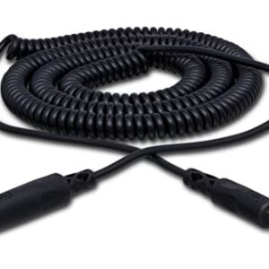Hosa HPE-325C 1/4" TRS to 1/4" TRS Coiled Headphone Extension Cable, 25 feet