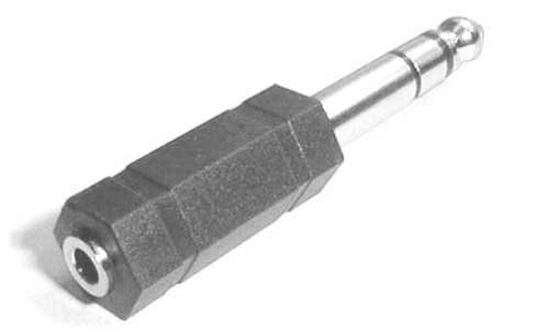 Hosa GPM-103 3.5 mm TRS to 1/4" TRS Adaptor