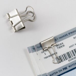 Officemate Silver Binder Clips, Assorted Sizes, 30/Tub (31021)