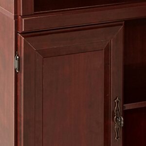 Sauder Heritage Hill 4 tier Library With Doors - Classic Cherry finish