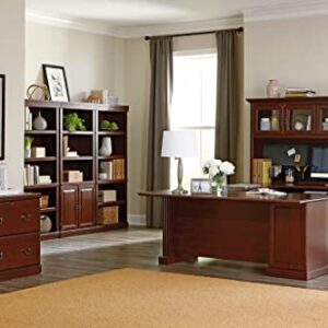 Sauder Heritage Hill 4 tier Library With Doors - Classic Cherry finish