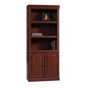 Sauder Heritage Hill 4 tier Library With Doors - Classic Cherry finish