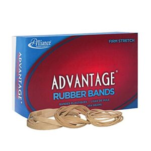 Alliance Rubber 26545 Advantage Rubber Bands Size #54, 1 lb Box, Assorted Sizes (Natural Crepe) Beige