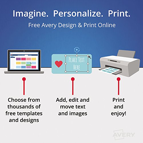 Avery Printable Postcards with Sure Feed Technology, 4” x 6”, White, 80 Blank Postcards for Laser Printers (05889)