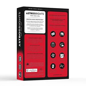Astrobrights Color Paper, 8.5” x 11”, 24 lb/89 gsm, Re-Entry Red, 500 Sheets (21558)
