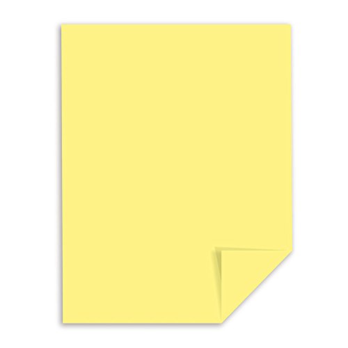 Neenah Paper Exact Index Card Stock, 110 lb Index Weight, 8.5 x 11, Canary, 250/Pack