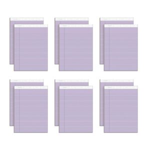 tops prism writing pads, 8-1/2" x 11-3/4", legal rule, orchid, perforated, 50 sheets, 12 pack (63140)