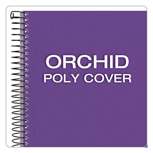 TOPS Classified Business Notebook, Wirebound, 5.5 x 8.5-Inch, College Rule, Orchid Paper, 100 Sheets per Book, Orchid Plastic Cover (99712)