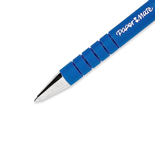 Paper Mate FlexGrip Ultra Recycled Retractable Ballpoint Pen, 1 mm Medium, Blue, 12/pk (9510131)