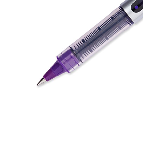 Uniball UB157 Fine Point Roller Ball Pens - Box of 12 - Purple