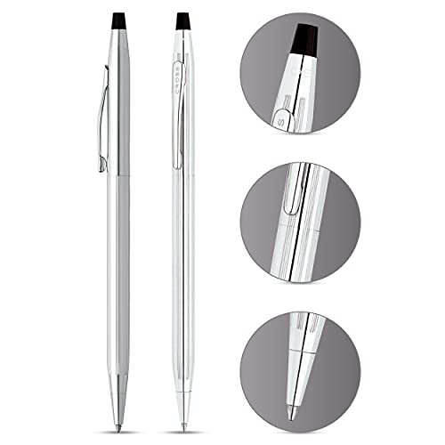 Cross Classic Century Lustrous Chrome Ballpoint Pen, Model Number: 3502