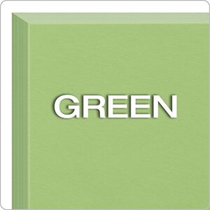 Oxford Blank Color Index Cards, 4" x 6", Green, 100 Per Pack (7420 GRE)