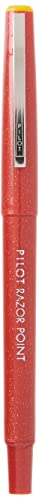 PILOT Razor Point Fine Line Marker Stick Pens, Ultra-Fine Point (0.3mm) Red Ink, 12 Units (11007)