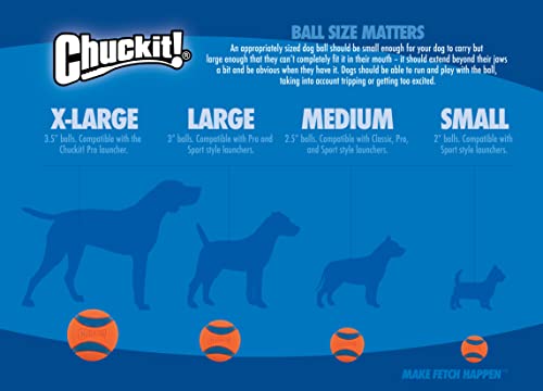 ChuckIt! Classic 26M Dog Ball Launcher, 26" Length, Includes Medium Ball (2.5") For Dogs 20-60 Pounds