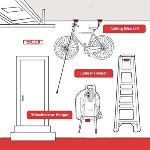 Racor - PBH-1R, Bike Storage, Garage Pulley Lift