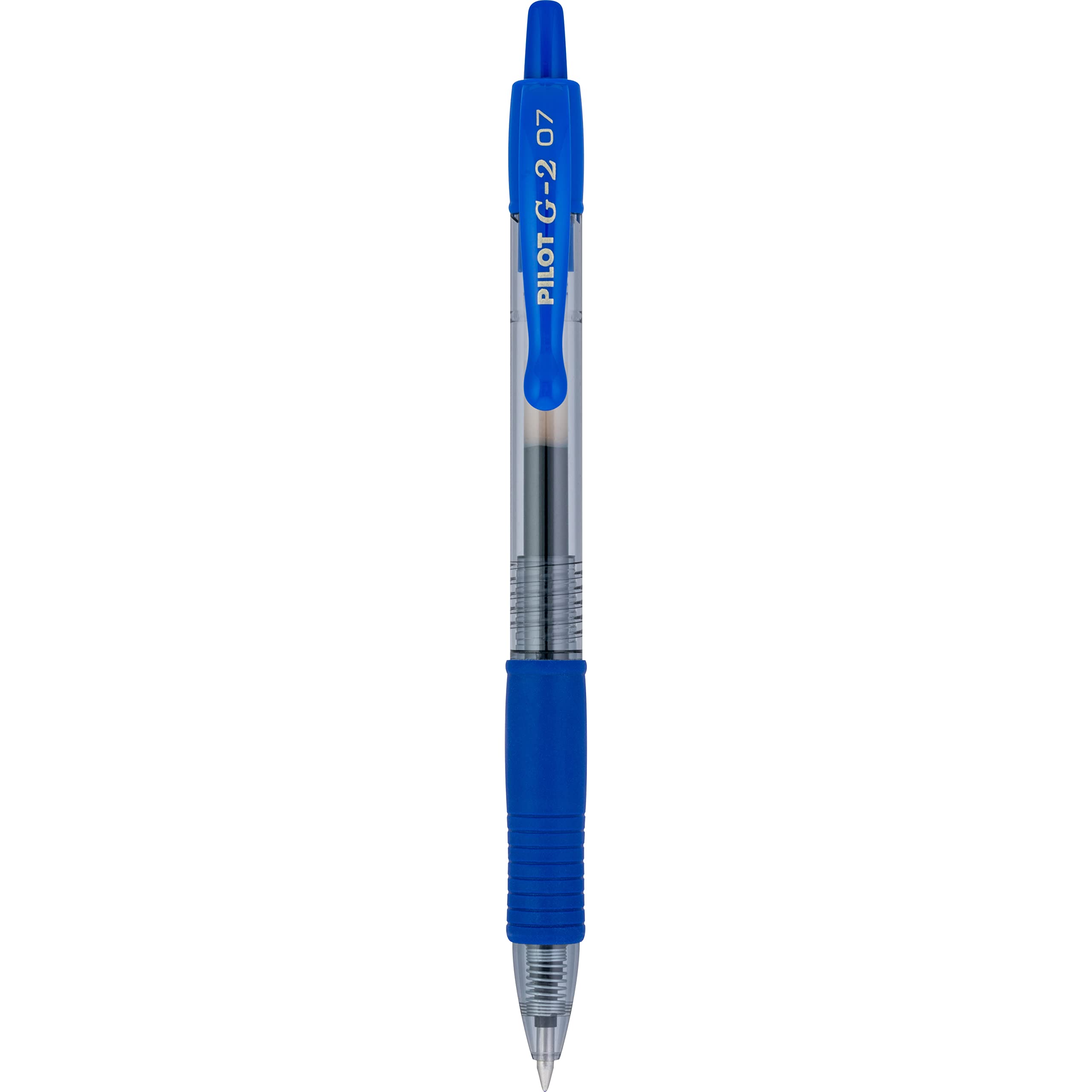 PILOT G2 Premium Refillable & Retractable Rolling Ball Gel Pens, Fine Point, Blue Ink, 12 Count (31021)