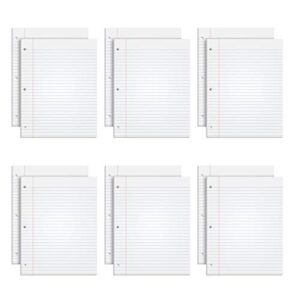 tops the legal pad legal pad, 8-1/2 x 11 inches, gum-top, 3-hole punched, white, college rule, 50 sheets per pad, 12 pads per pack (75270)