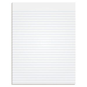 tops the legal pad writing pads, glue top, 8-1/2" x 11", narrow rule, 50 sheets, 12 pack (7529)