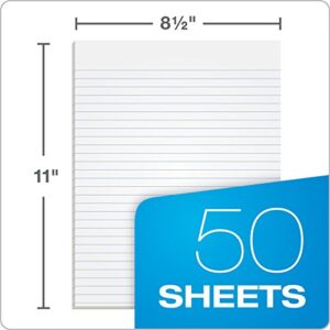 TOPS The Legal Pad Writing Pads, Glue Top, 8-1/2" x 11", Narrow Rule, 50 Sheets, 12 Pack (7529)